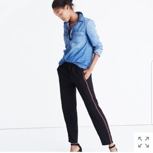 madewell embroidered trousers